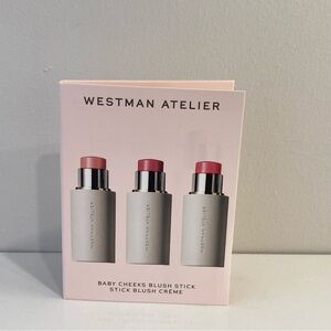 Westman Atelier Baby Cheeks Blush Stick 3 Shades Sample Card New & Sealed